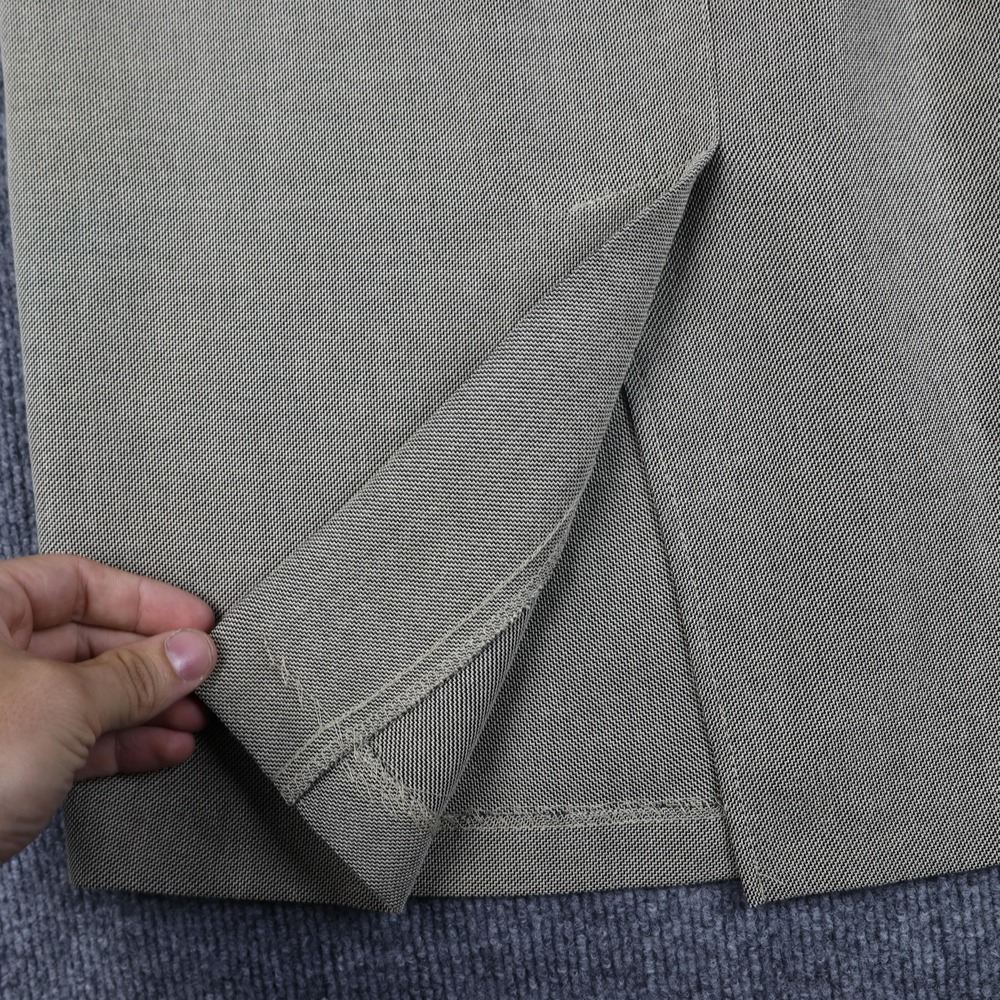 Alfred Dunner Skirt Womens 10 Khaki Elastic Waist Pockets Back Vent Made USA - Picture 9 of 10